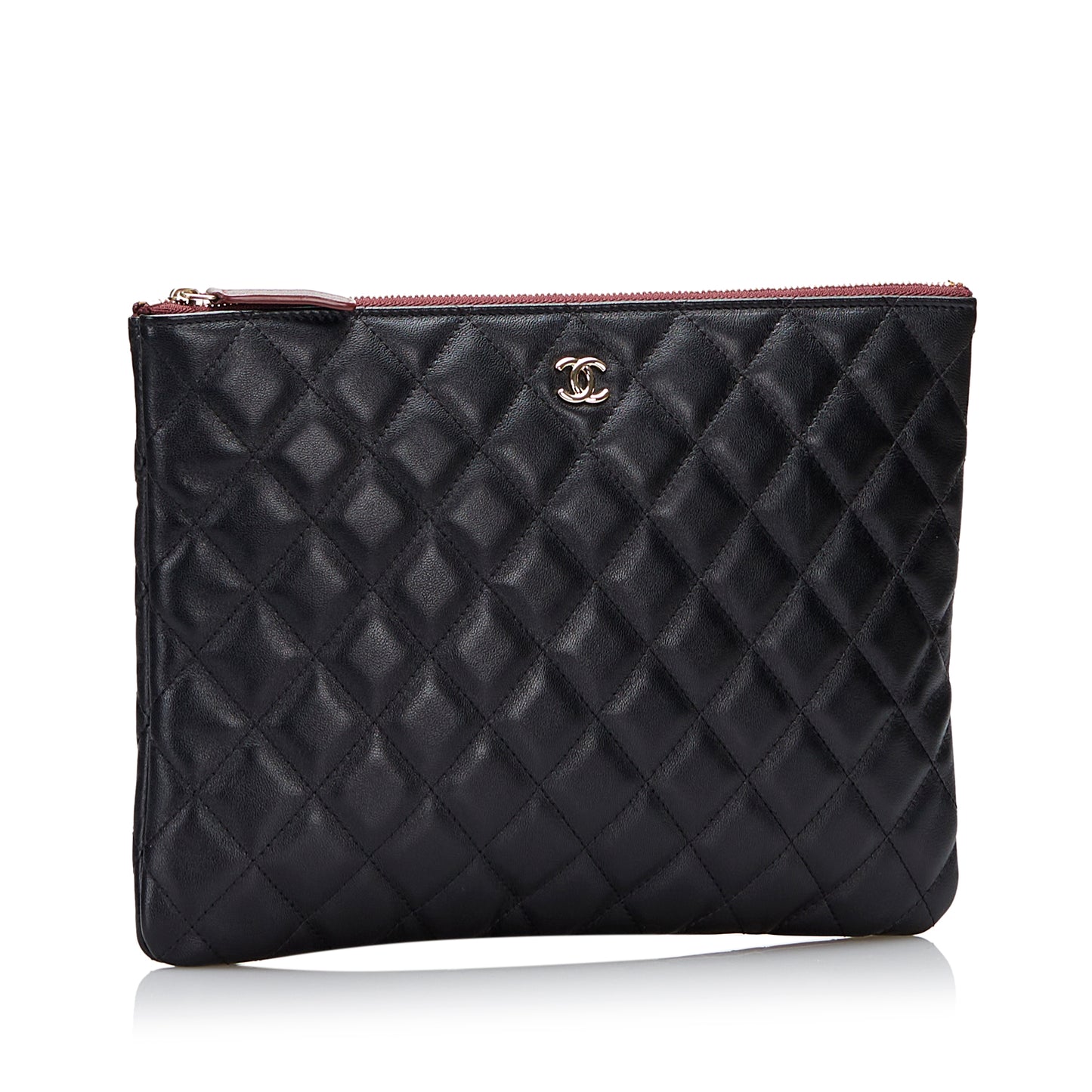 Quilted O Case Clutch Bag