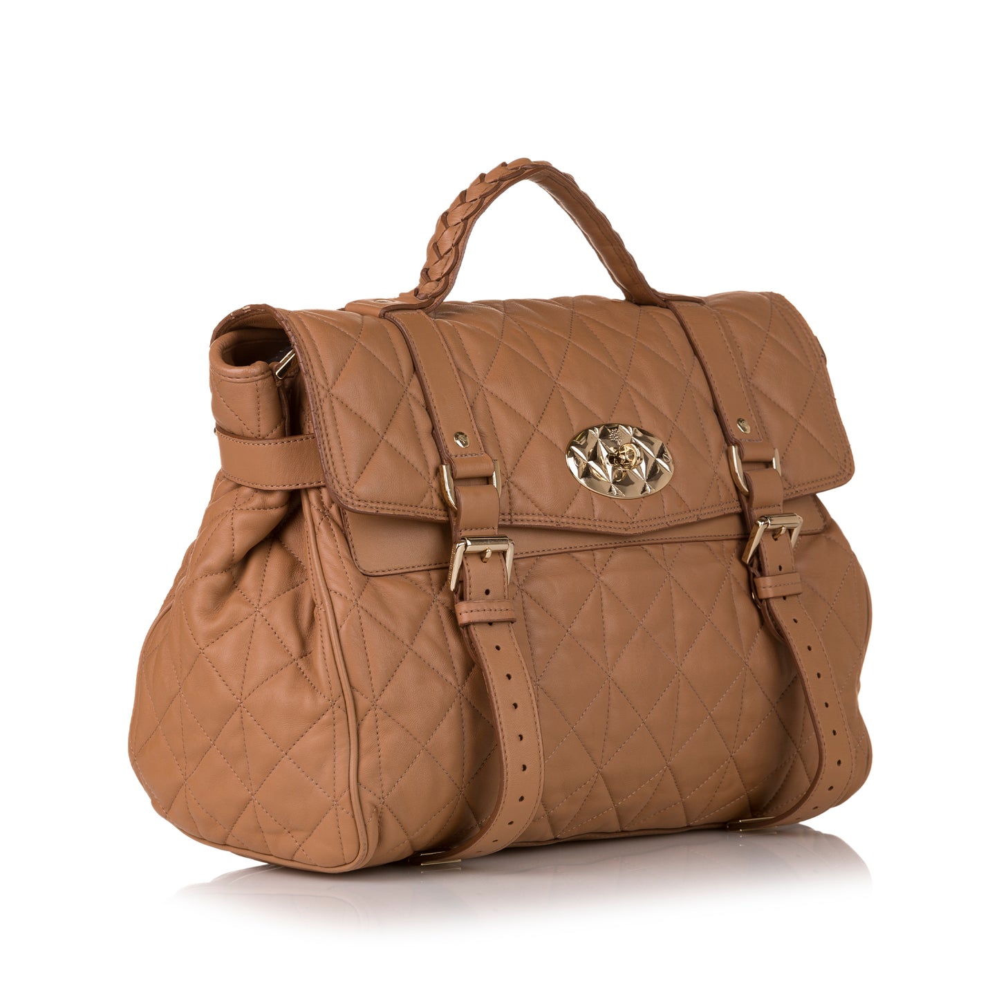 Alexa Quilted Leather Satchel