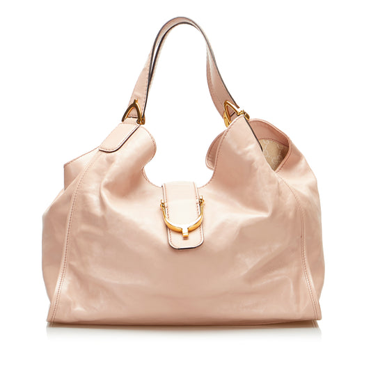 Soft Stirrup Nubuck Tote Bag