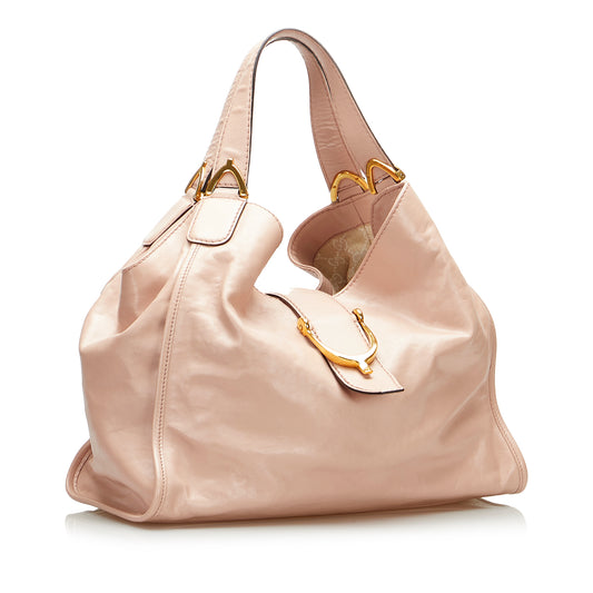 Soft Stirrup Nubuck Tote Bag