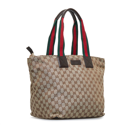 GG Canvas Web Tote