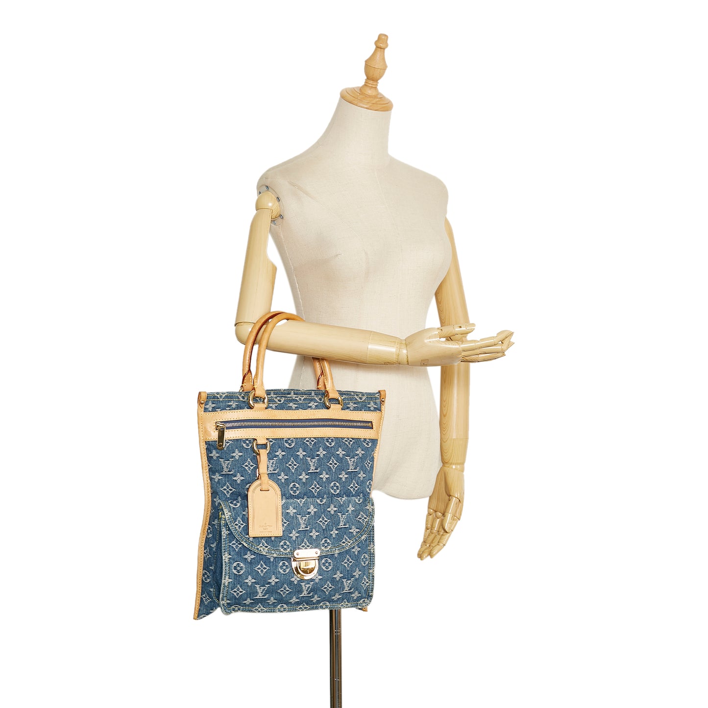 Monogram Denim Sac Plat