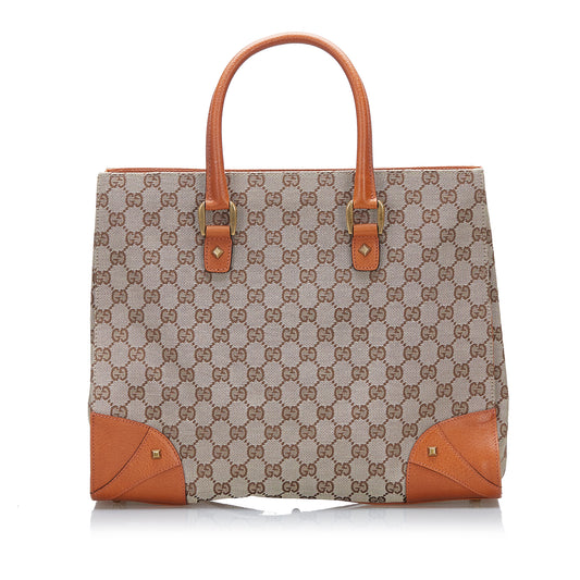 GG Canvas Nailhead Tote