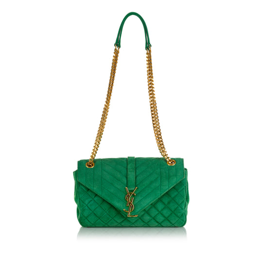 Triquilt Suede Shoulder bag
