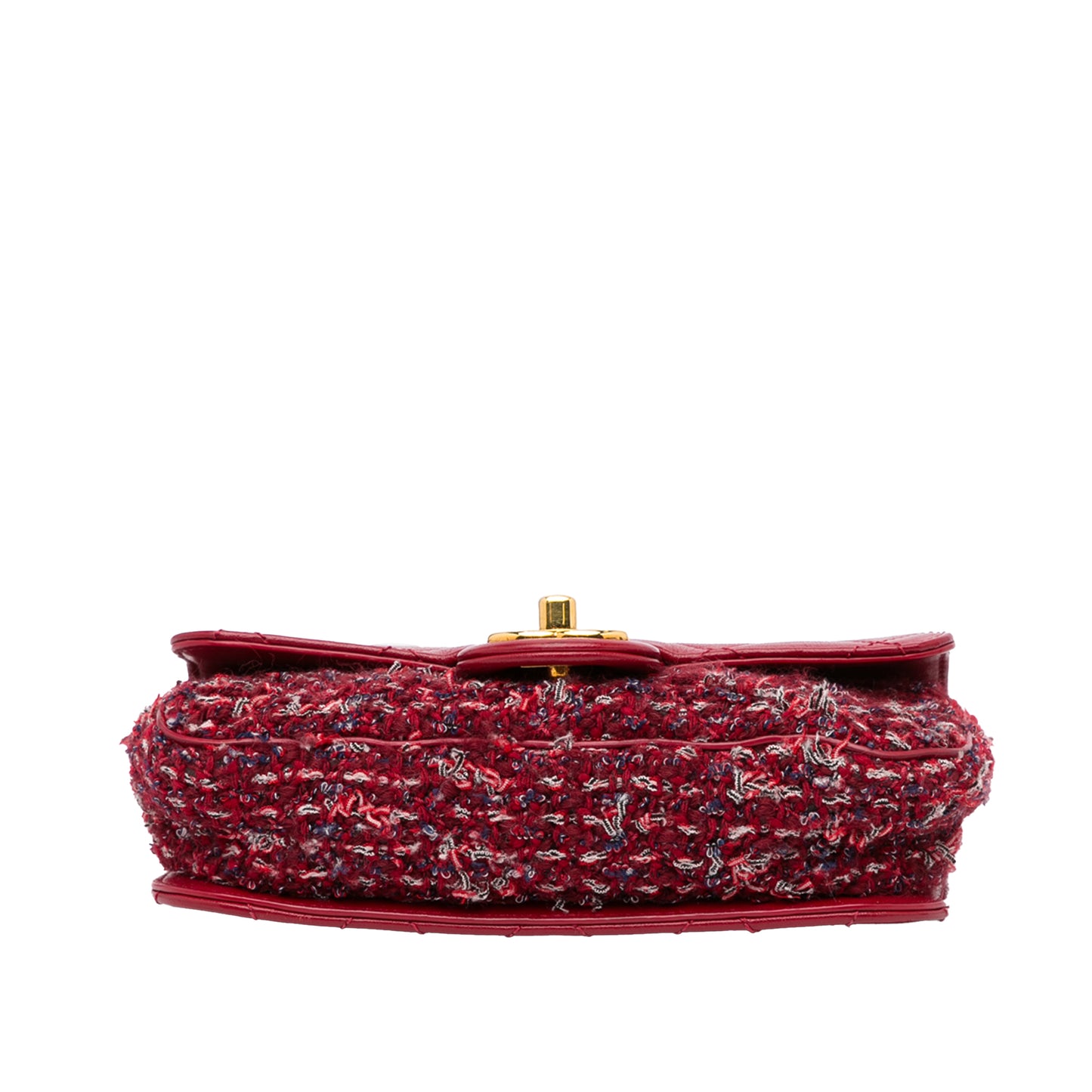 CC Matelasse Tweed Single Flap