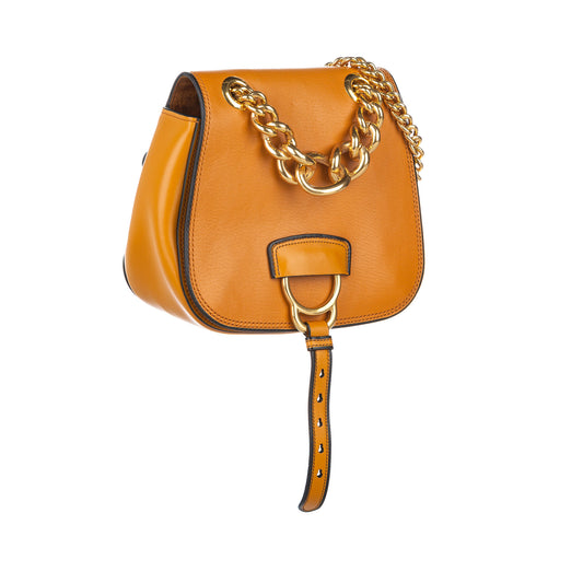 Madras Dahlia Leather Crossbody Bag