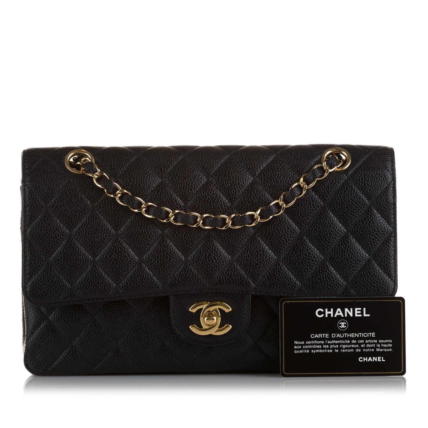 Medium Classic Caviar Double Flap