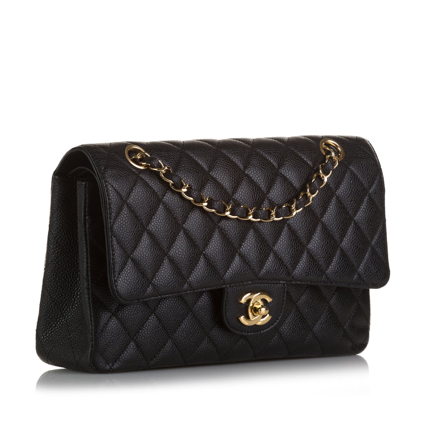 Medium Classic Caviar Double Flap