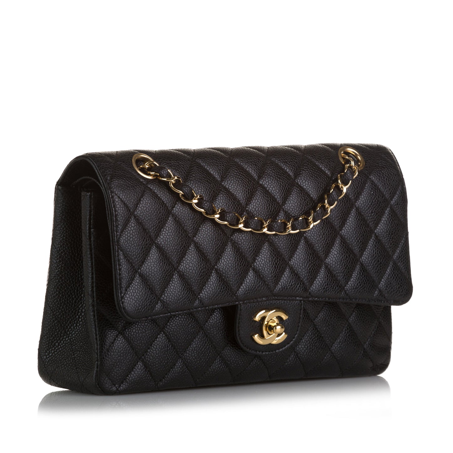 Medium Classic Caviar Double Flap