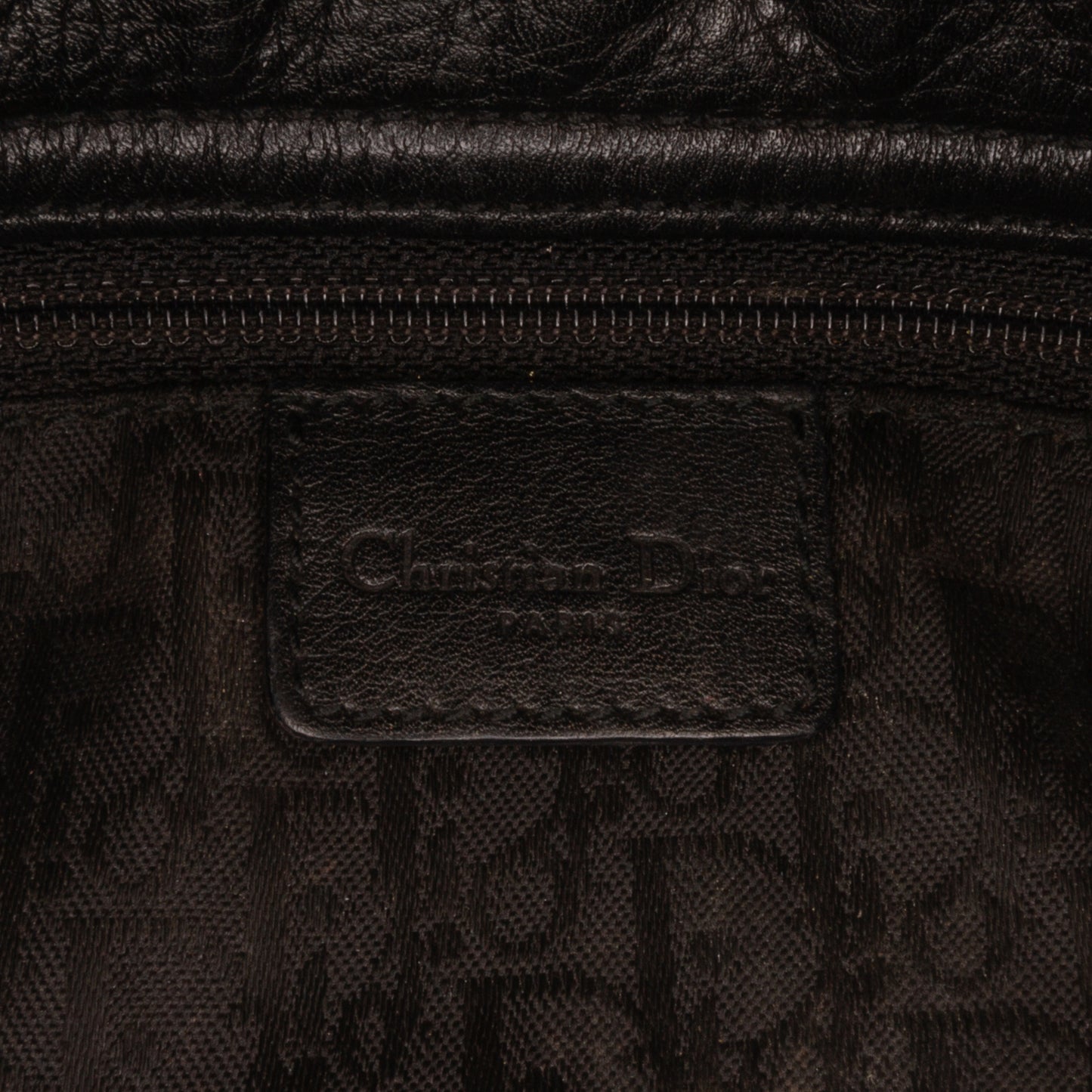 Leather Logo Charm Shoulder Bag