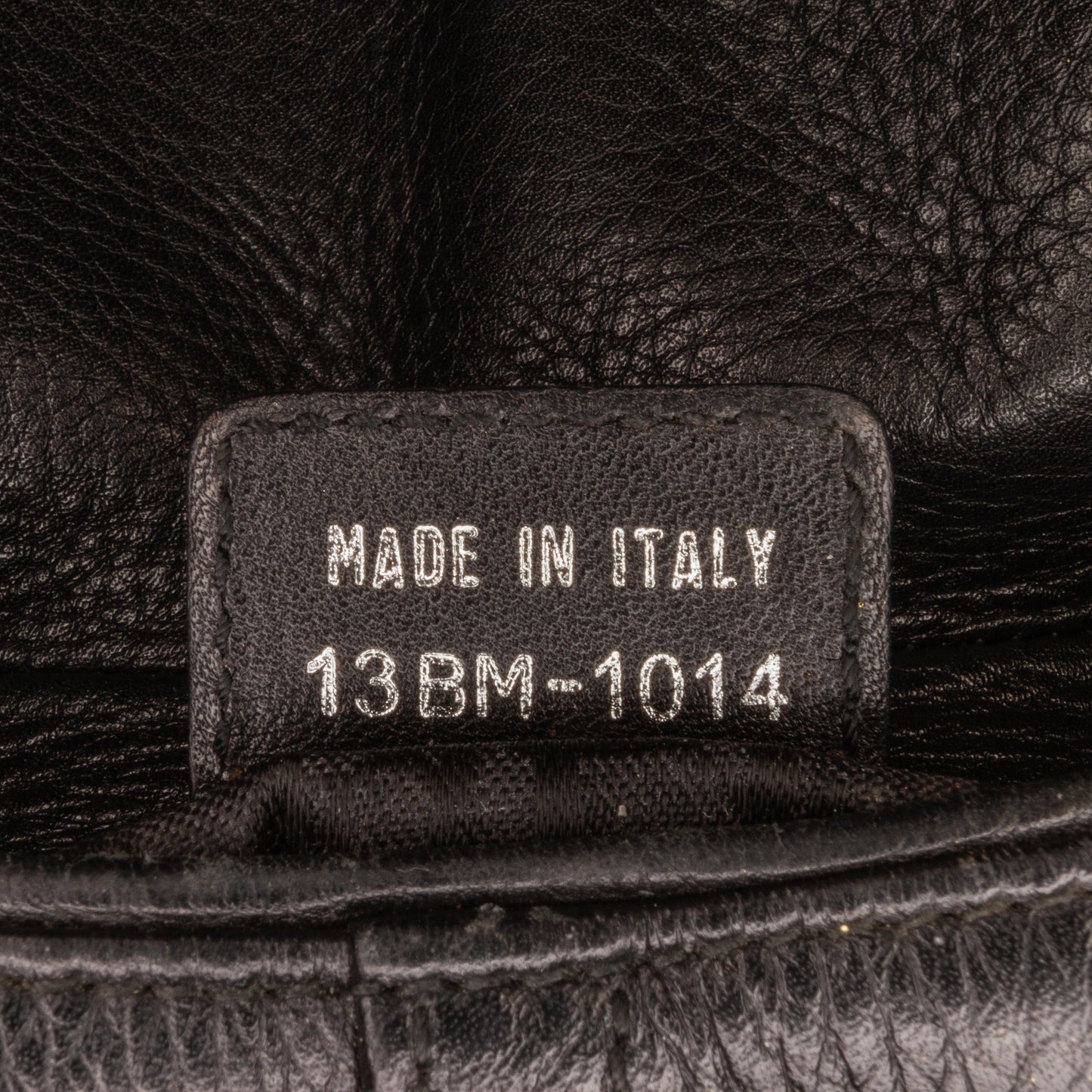 Leather Logo Charm Shoulder Bag