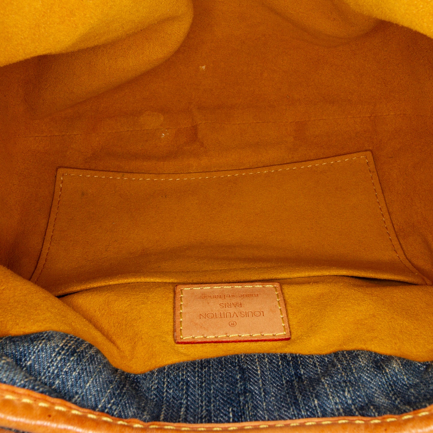 Monogram Denim Pleaty Handbag