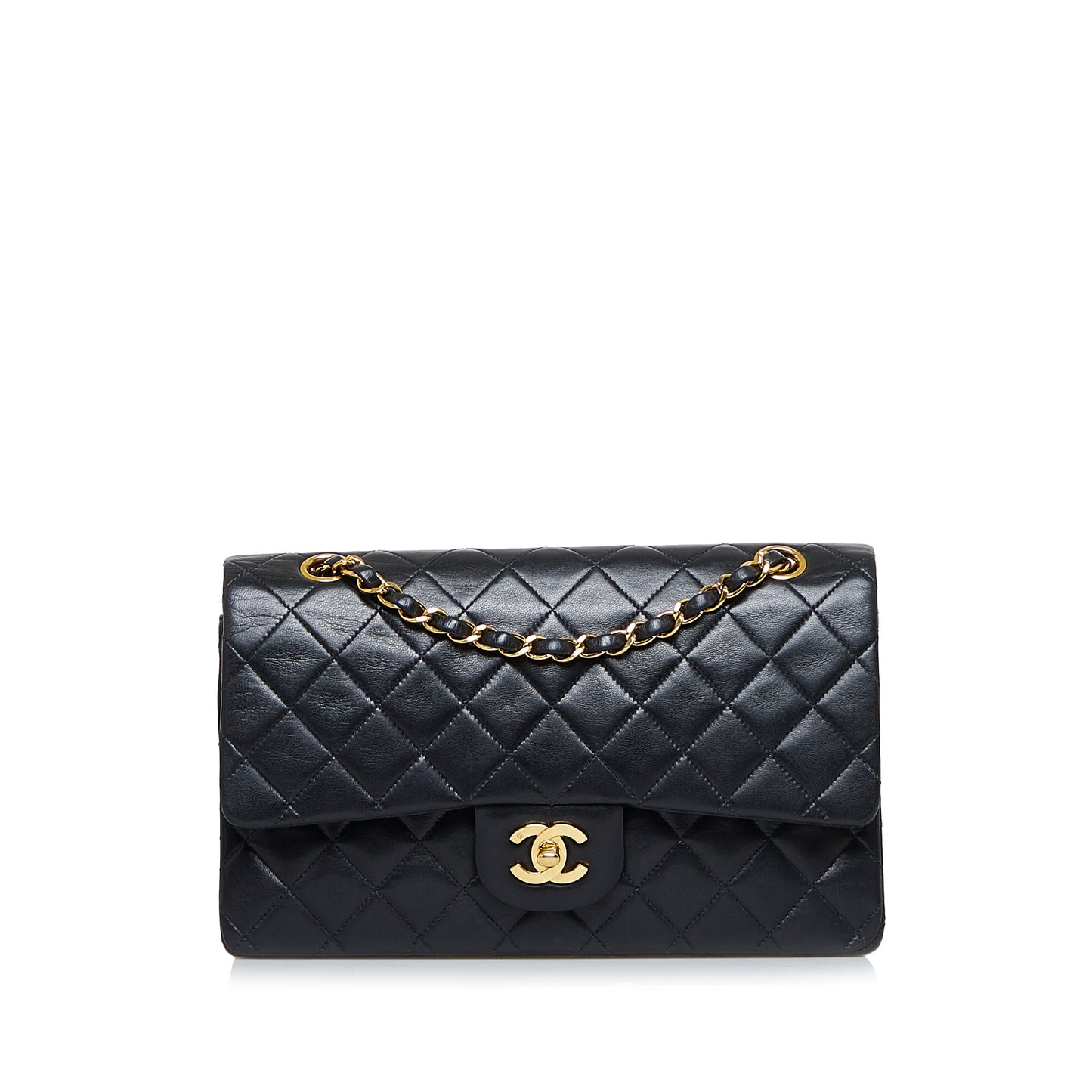 Small Classic Lambskin Double Flap