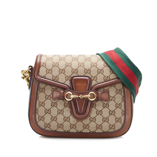 Medium GG Canvas Lady Web Crossbody