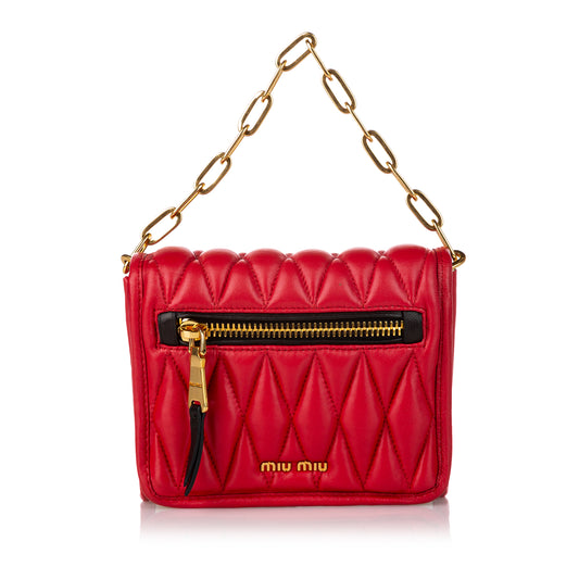 Matelasse Leather Satchel