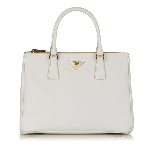 Saffiano Lux Galleria Double Zip Satchel