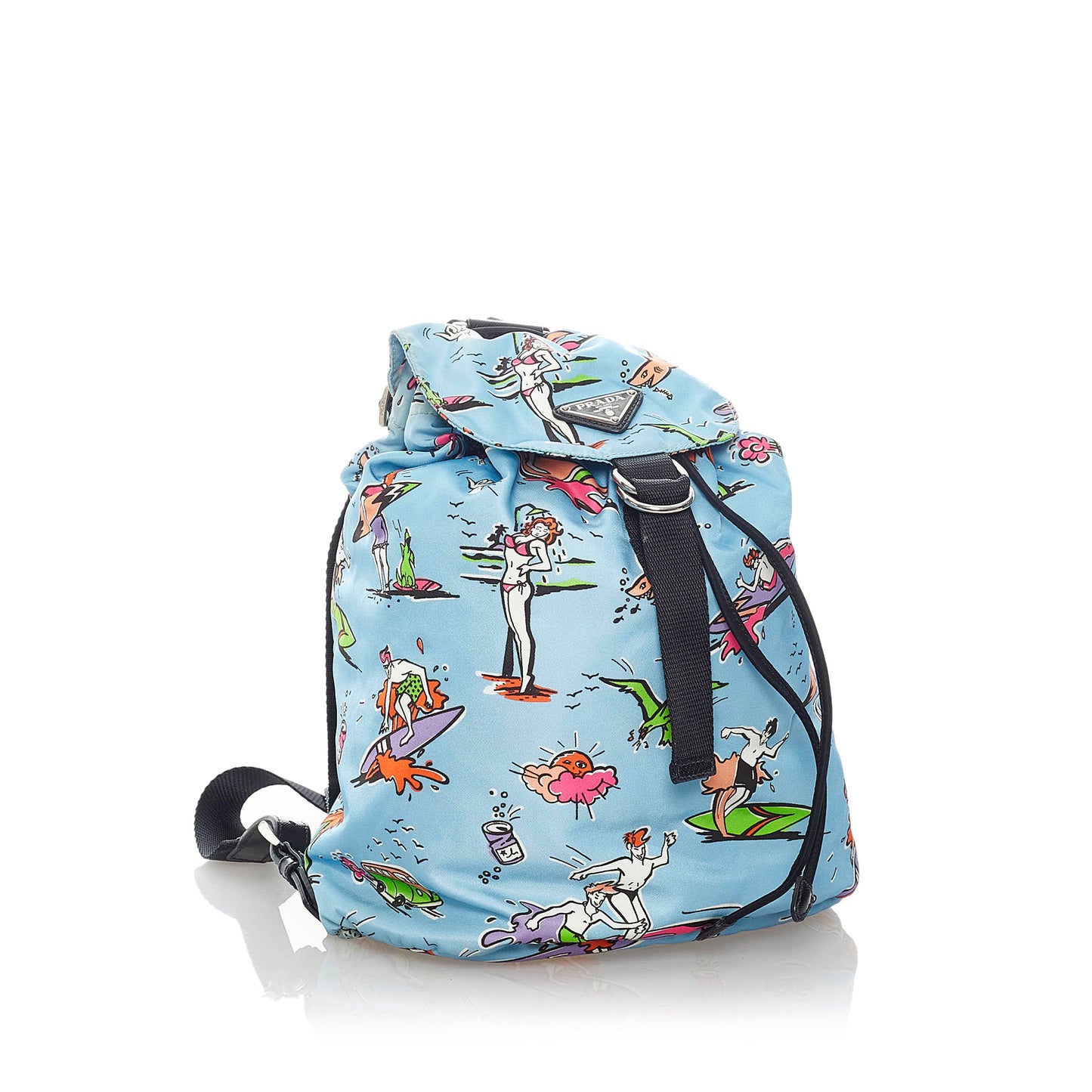 Tessuto Stampato Drawstring Backpack