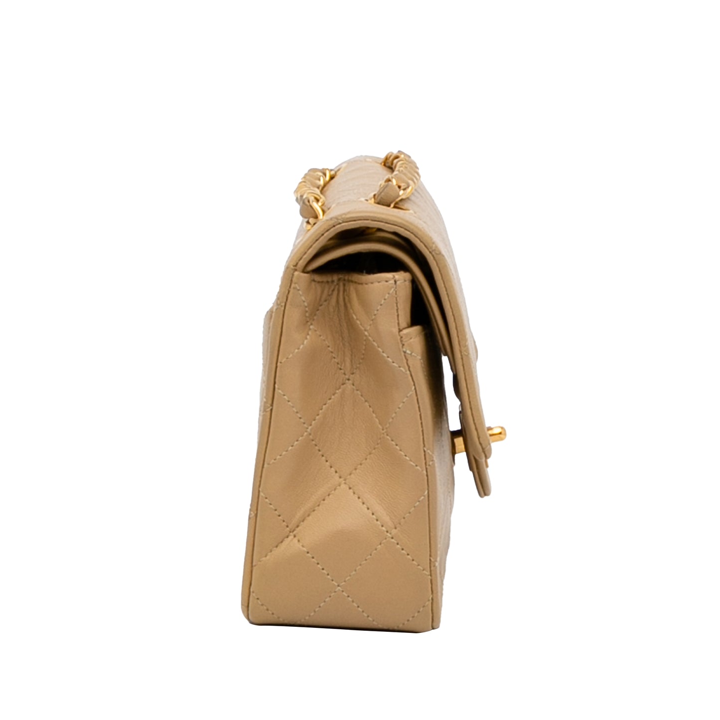 Small Classic Lambskin Double Flap